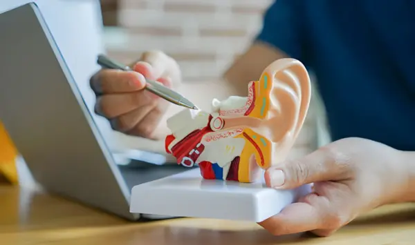Audien Atom—a prescription-free hearing device that costs about one-tenth the price of traditional hearing aids