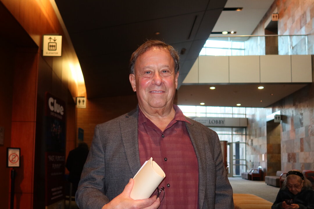 Michael Adams at the Shen Yun Performing Arts performance at Harris Center on Jan. 7, 2026. (Nan Su/The Epoch Times)
