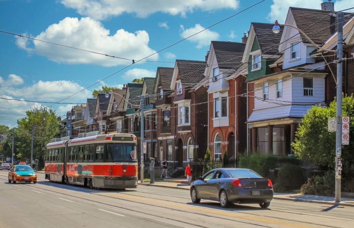 Homes along a street in Toronto, in a file photo.(Shutterstock)