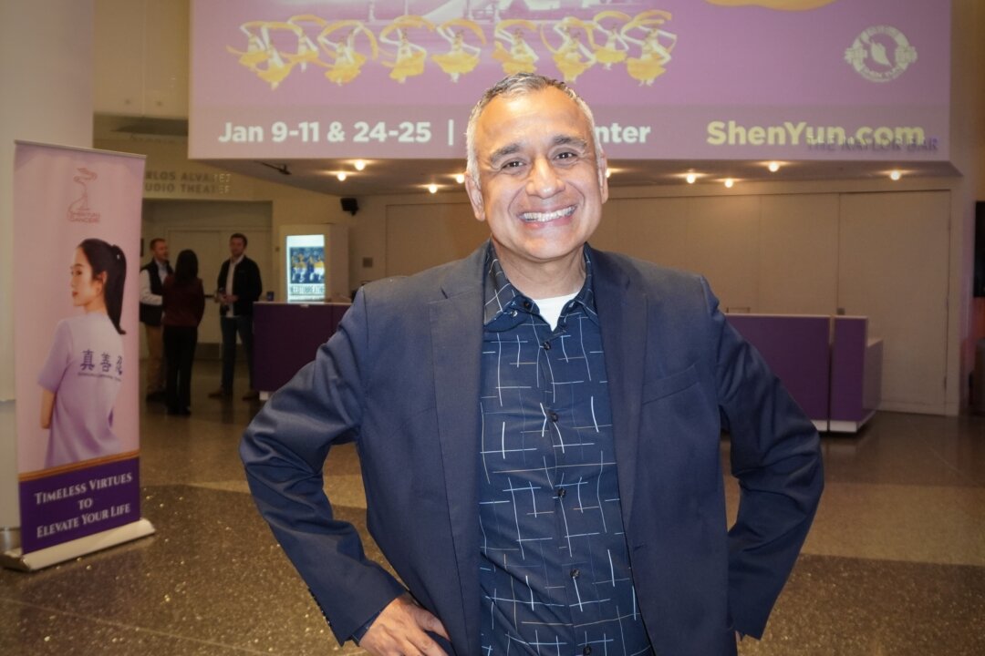 Cuahuthemoc Gonzalez enjoyed Shen Yun's evening performance at the Tobin Center for the Performing Arts on Jan. 9, 2026. (Sonia Wu/The Epoch Times)