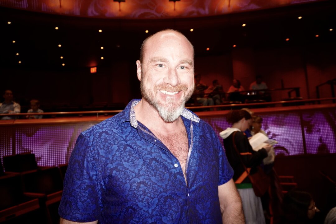 Program Manager Steve Laskowski attended the opening performance of Shen Yun at the Tobin Center for the Performing Arts in San Antonio on Jan. 9, 2026 (Sonia Wu/The Epoch Times)