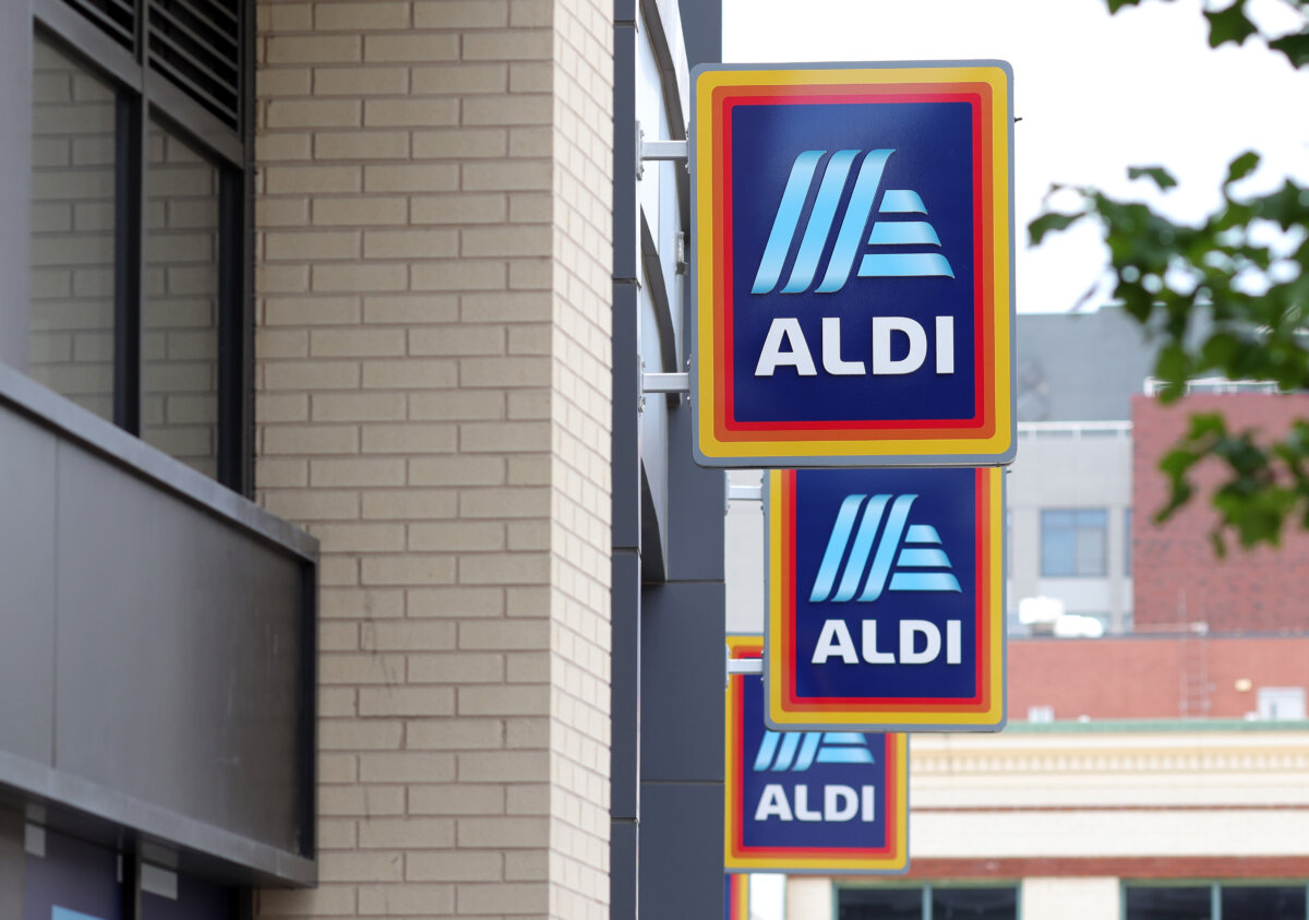 An Aldi grocery store in Washington on May 2, 2025. (Kevin Dietsch/Getty Images)