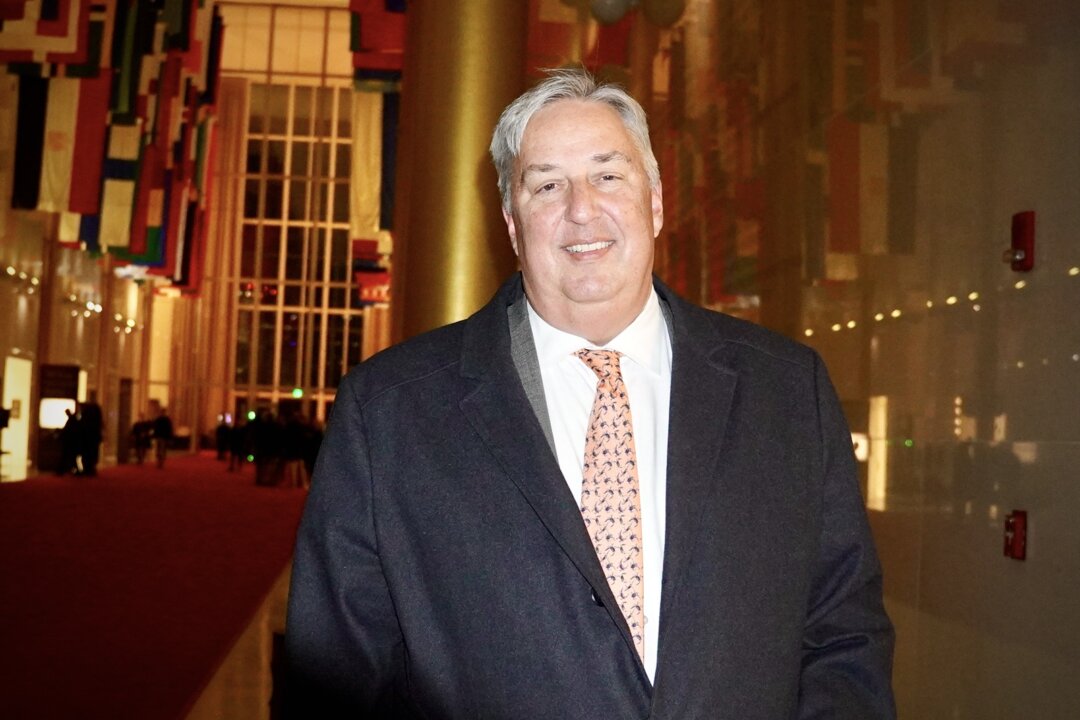 James Trusty enjoyed a Shen Yun performance at the Trump Kennedy Center Opera House in Washington on Jan. 16, 2026. (Terri Wu/The Epoch Times)