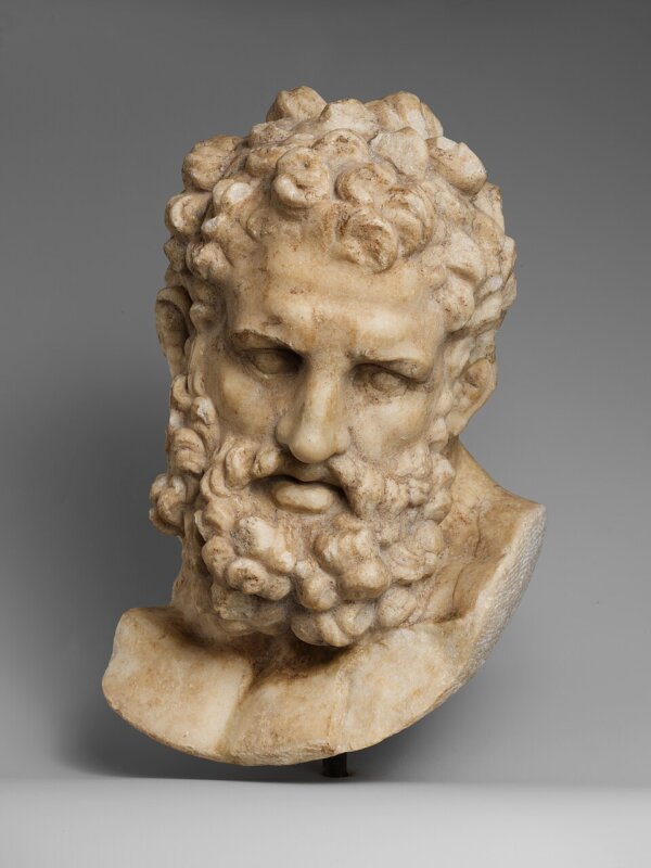Marble Head of Herakles