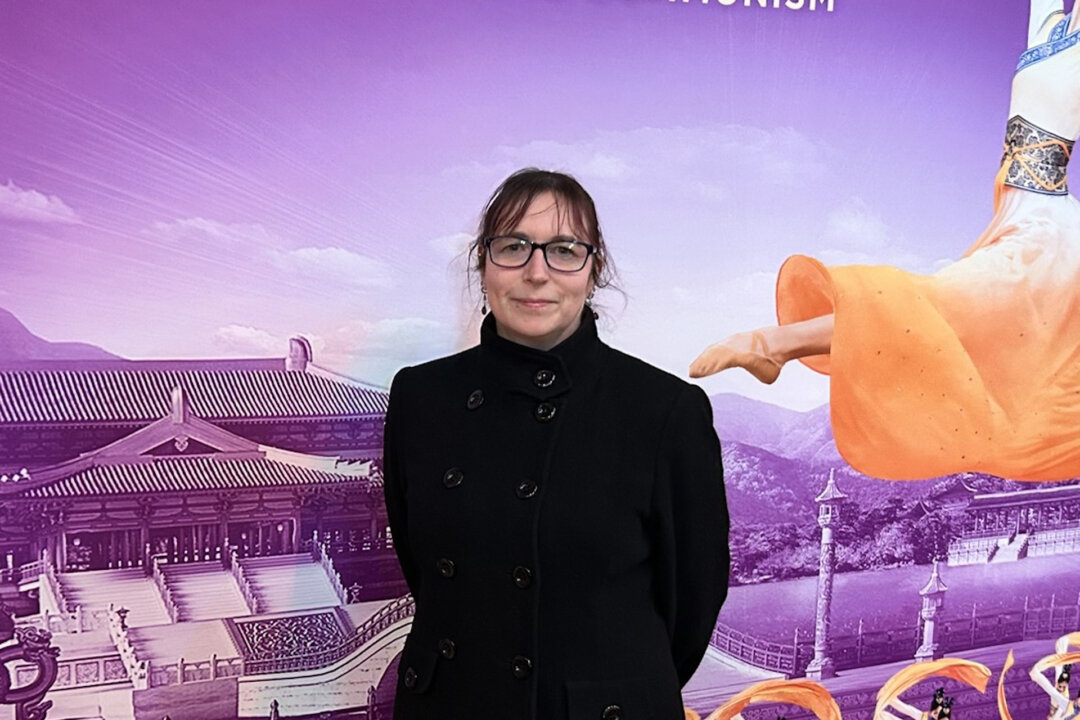 Michala Nightingale enjoyed Shen Yun Performing Arts at the Royal & Derngate, in Northampton, on Jan. 20, 2026. (Yuan Bao/The Epoch Times)