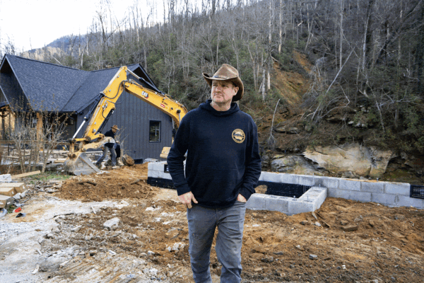How a Man and His Excavator Helped Rebuild a Hurricane-Devastated Town