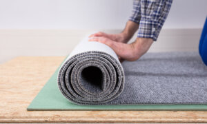 Foam-Backed Carpet Simplifies Installation