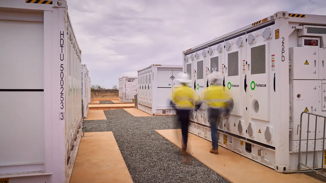 Fortescue's large-scale Battery Energy Storage System (BESS) at North Star Junction.
