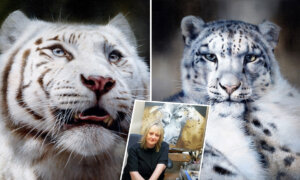 Wildlife Artist Paints Tigers, Snow Leopards, and Other Big Cats in Amazing Detail—Here’s How
