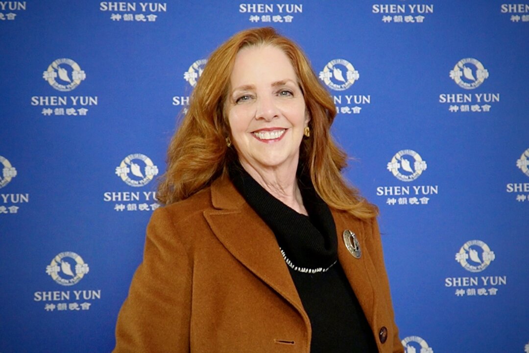 Catherine Mooney-Burton at the Shen Yun Performing Arts performance at the Eisemann Center on Jan. 22, 2026. (NTD)