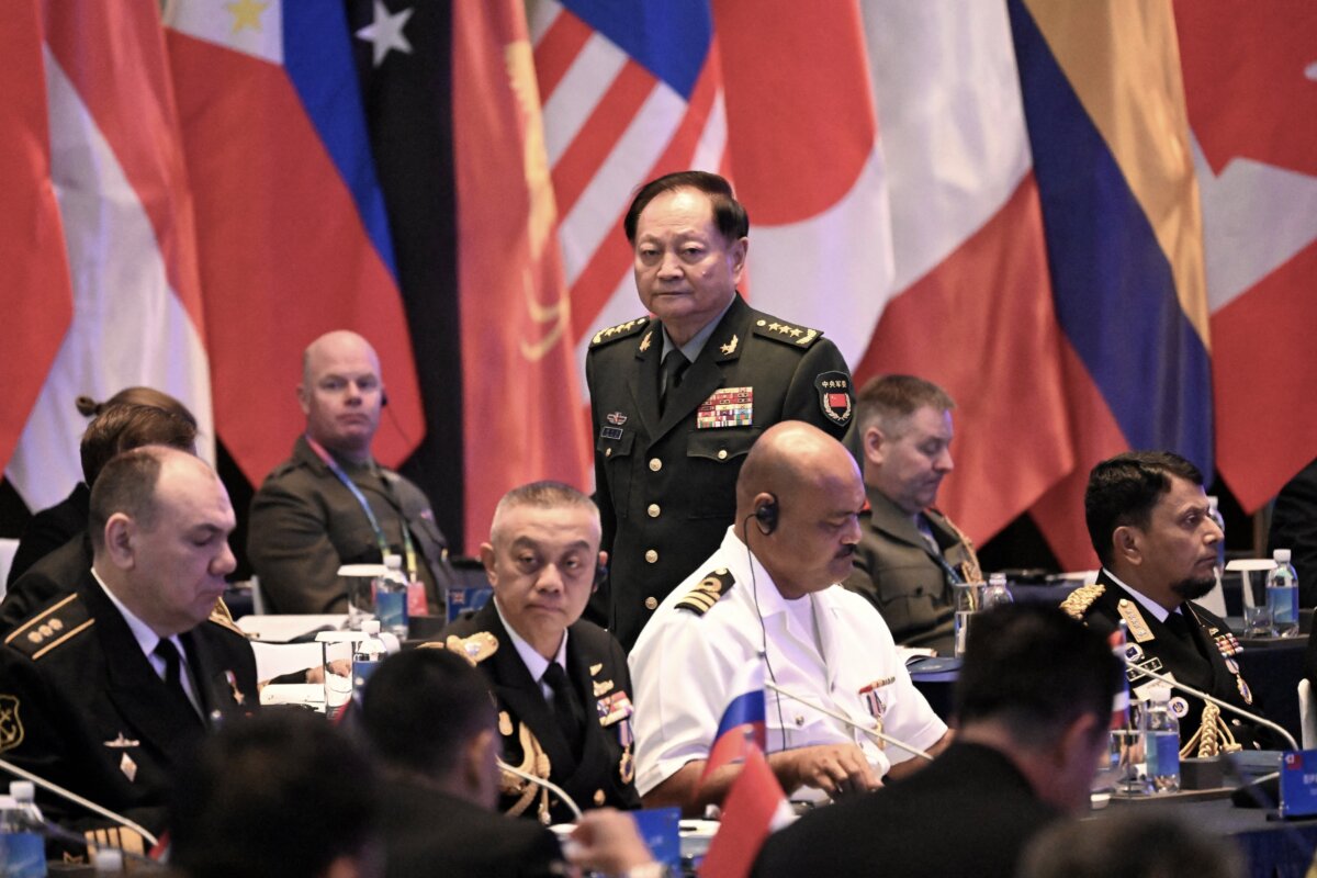 Vice chairman of the Central Military Commission and vice chairman of the Central Military Commission of the People's Republic of China Zhang Youxia leaves after delivering his speech during the opening ceremony of the 19th Western Pacific Naval Symposium in Qingdao, China's Shandong province on April 22, 2024. (Photo by WANG Zhao / AFP) (Photo by WANG ZHAO/AFP via Getty Images)