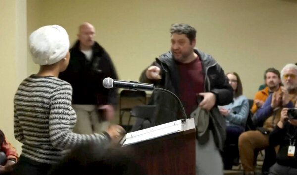 Man Arrested After Spraying Substance on Rep. Ilhan Omar at Town Hall