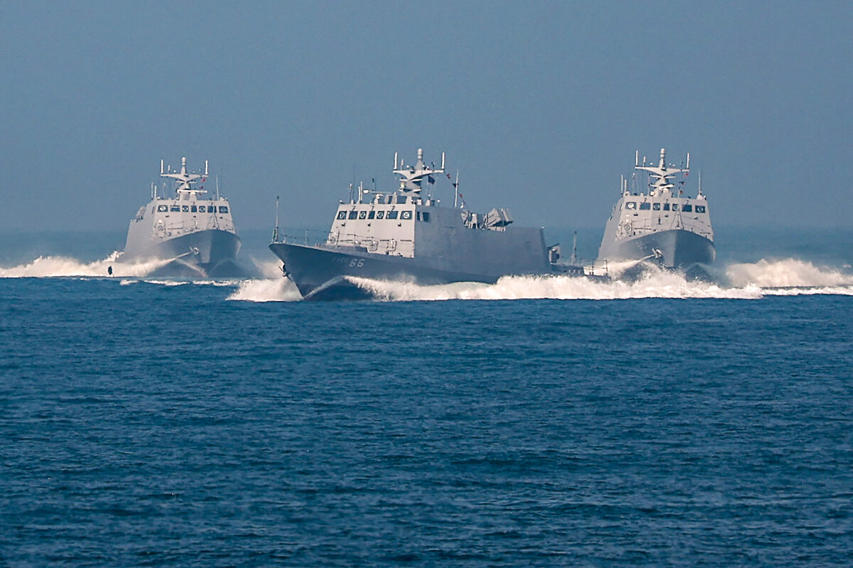 Kuang Hua VI-class missile boats take part in the spring military drills at the Tsoying Naval Base in Kaohsiung, Taiwan, on Jan. 29, 2026. (I-Hwa Cheng/AFP via Getty Images)