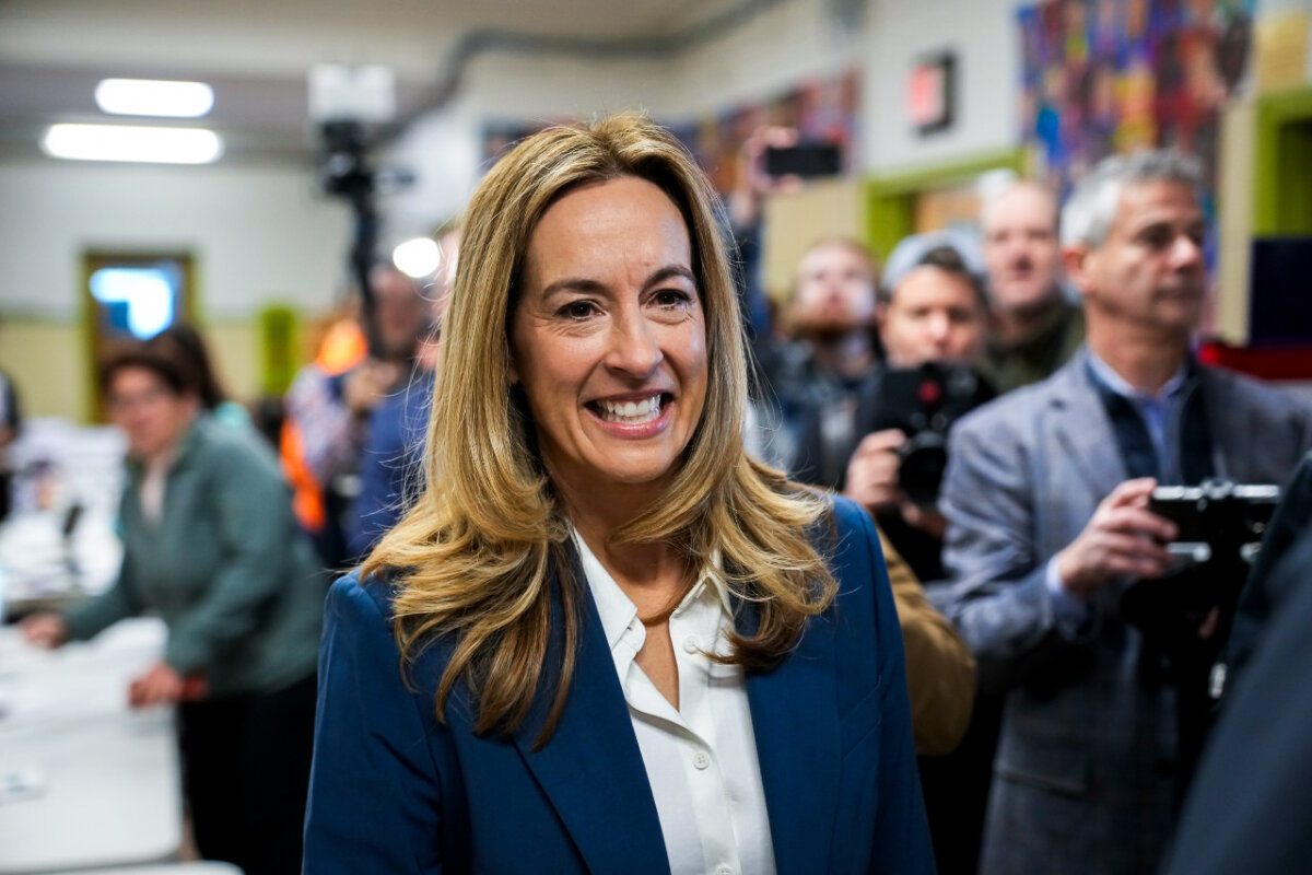 New Jersey Gov. Mikie Sherrill, in this file photo. (Eduardo Munoz Alvarez/Getty Images)