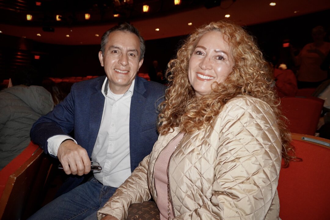 Fernando Vargas and Gio Vargas at the Shen Yun Performing Arts performance at Cobb Energy Performing Arts Centre on Jan. 29, 2026. (Sherry Dong/The Epoch Times)