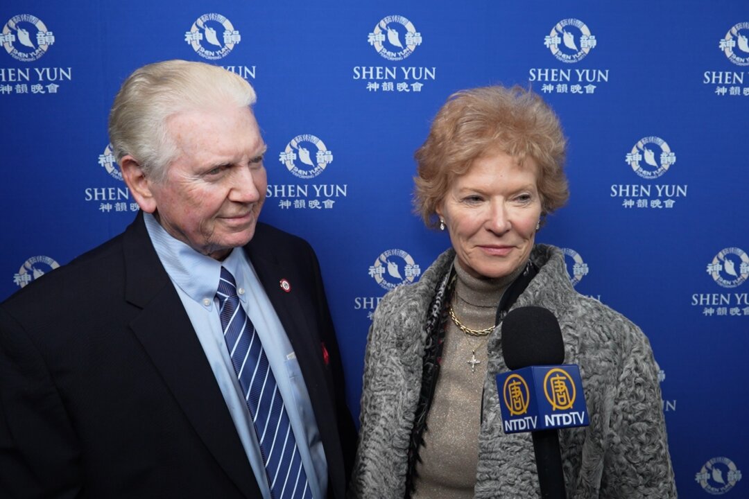Grant Brantley and Claudia Chadwick at the Shen Yun Performing Arts performance at Cobb Energy Performing Arts Centre on Jan. 29, 2026. (NTD)