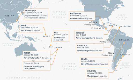 Chinese ‘Hospital Ship’ Touring Latin America Suspected to Be Chinese Navy
