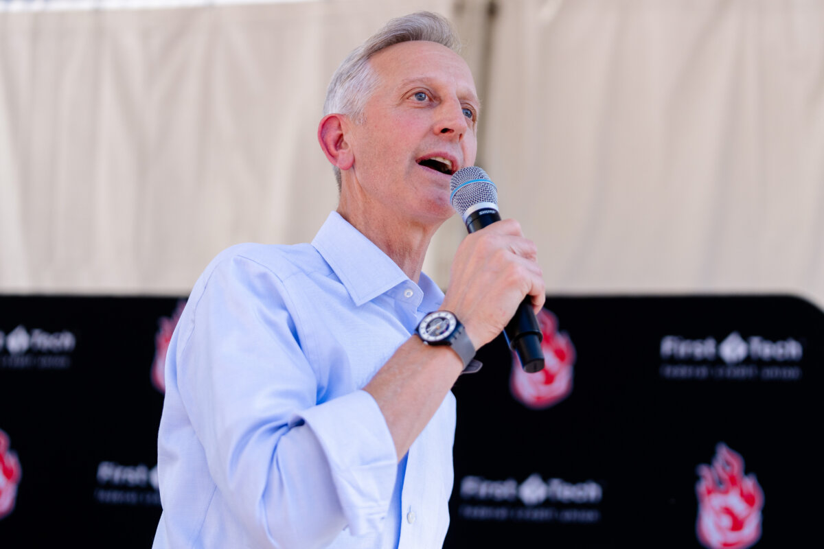 Portland Mayor Keith Wilson in Portland, Ore., on July 15, 2025. (Ali Gradischer/Getty Images)