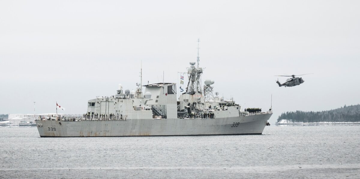 HMCS Charlottetown leaves port in Halifax on Feb. 1, 2026, for a mission of more than six months in the Indo-Pacific region. (Photo by: Cpl Gregory Cole, Royal Canadian Navy / Canadian Armed Forces)