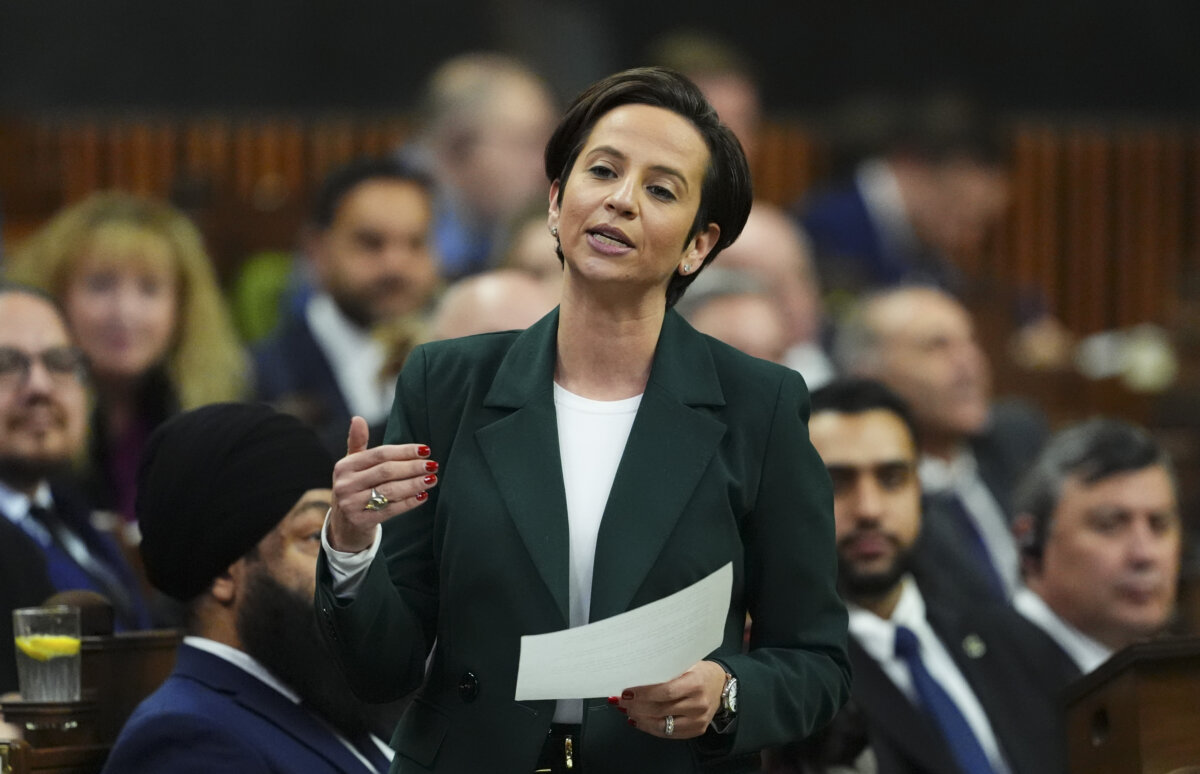 Conservative Deputy Leader Melissa Lantsman asks a question during question period on Parliament Hill in Ottawa on Dec. 10, 2025. (Sean Kilpatrick/The Canadian Press)