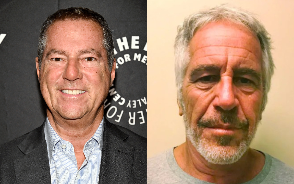 (Left) Brad Karp; (Right) Jeffrey Epstein; in file photographs. (Steven Ferdman/Getty Images; New York State Sex Offender Registry)
