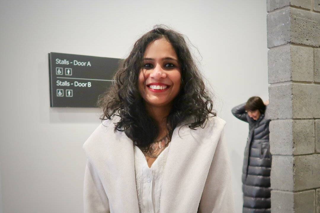 Richa Goel at the Shen Yun Performing Arts performance at SEC Armadillo on Feb. 5, 2026. (Jenna Zhan/The Epoch Times)