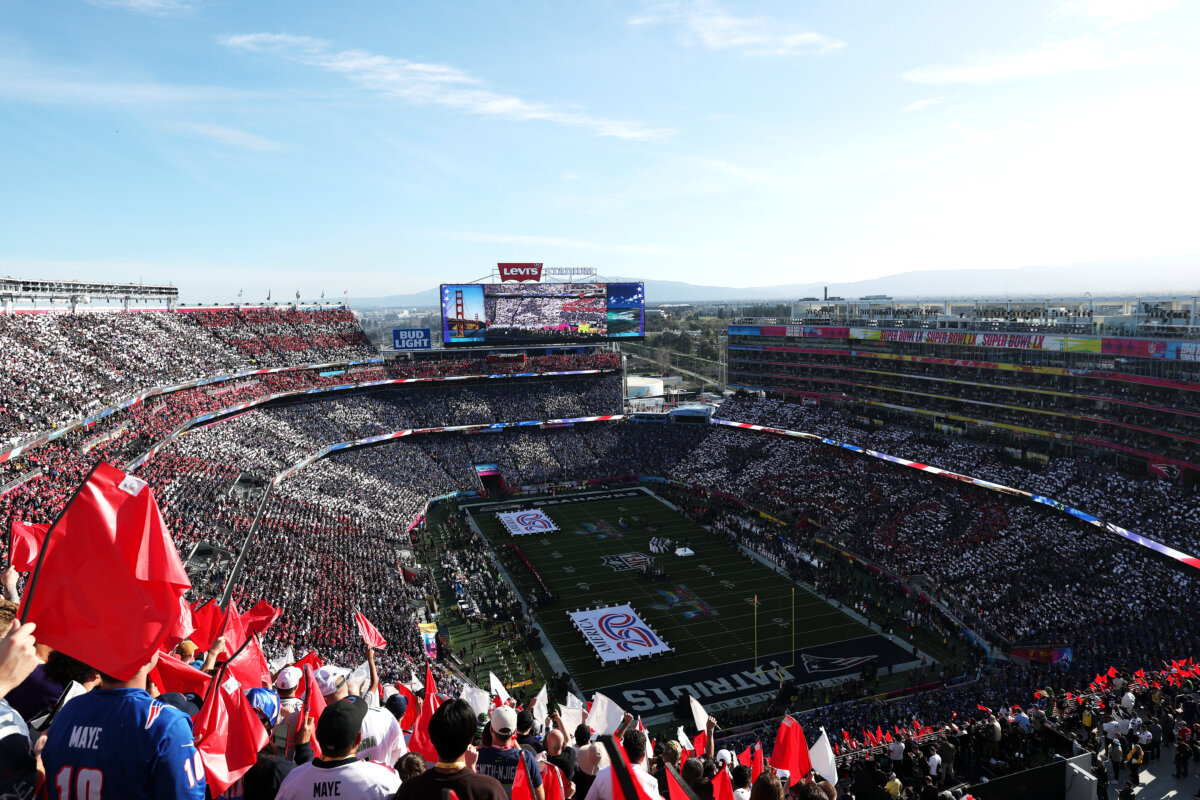 Charlie Puth performs "The Star-Spangled Banner" prior to Super Bowl LX between the Seattle Seahawks and the New England Patriots at Levi's Stadium in Santa Clara, Calif., on Feb. 8, 2026. (Ishika Samant/Getty Images)