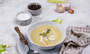 Cauliflower, Chive, and Miso Vegetarian Gut-Healing Soup in Under 20 Minutes