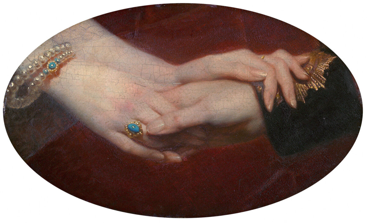 "The Linked Hands of Queen Victoria (1819–1901) and Prince Albert (1819–1861)," circa 1840–1860, by Franz Xaver Winterhalter. Oil on panel. The Royal Collection Trust, UK. (Public Domain)