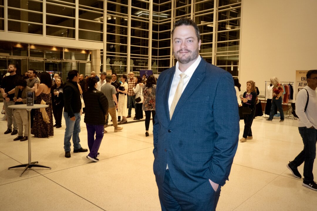 Adam Frisbie at the Shen Yun Performing Arts performance at Eisemann Center on Feb. 10, 2026. (Jane Yang/The Epoch Times)