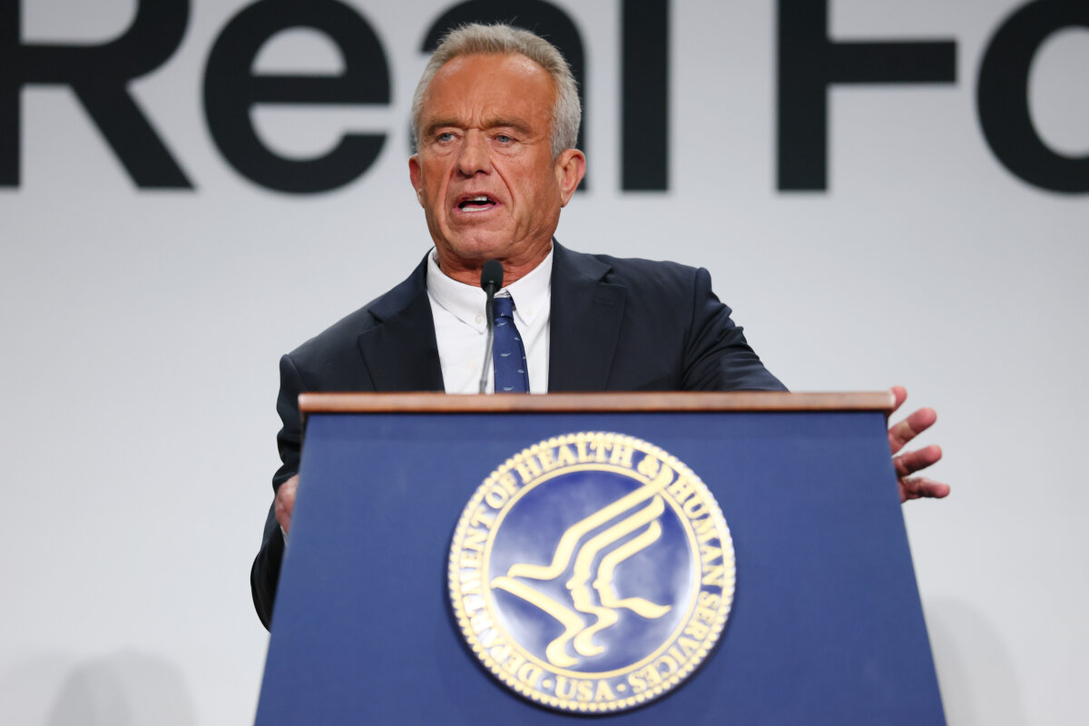 Health Secretary Robert F. Kennedy Jr. speaks in Washington on Feb. 11, 2026. (Michael M. Santiago/Getty Images)