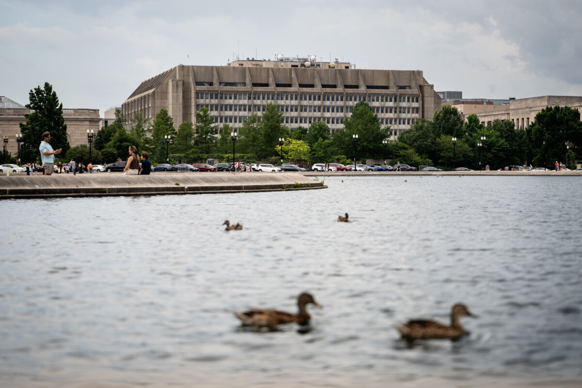 The U.S. Department of Health and Human Services in Washington on July 14, 2025. (Madalina Kilroy/The Epoch Times)