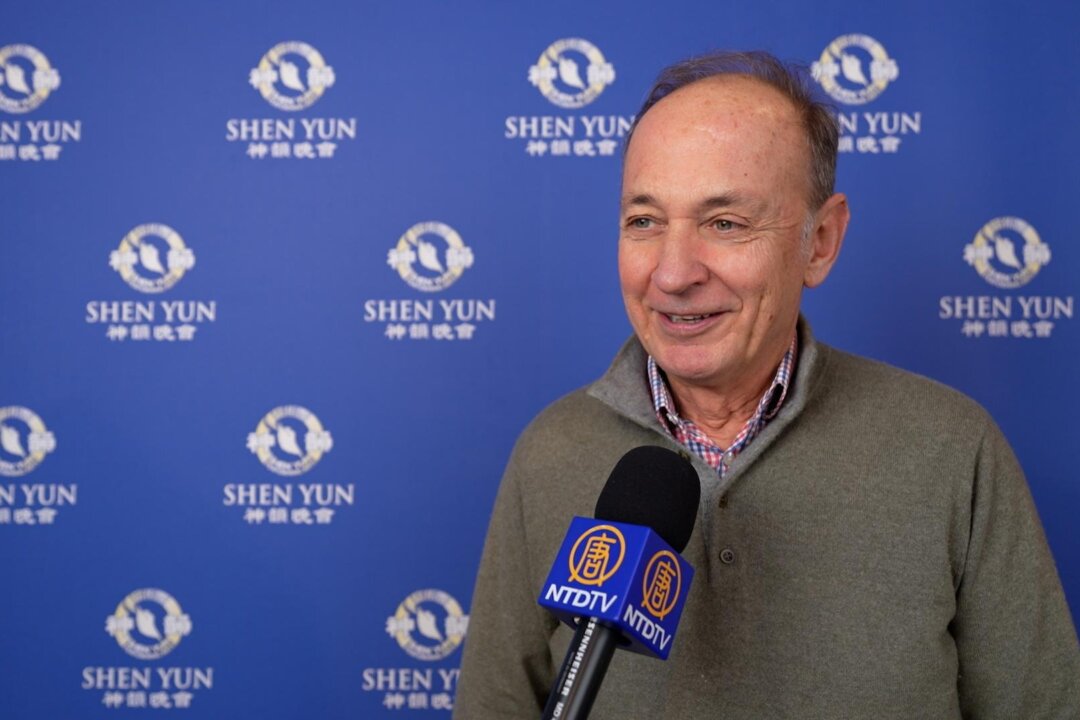 Hugues Jardin attends Shen Yun at the Zénith in Dijon on Feb. 10, 2026. (NTD)