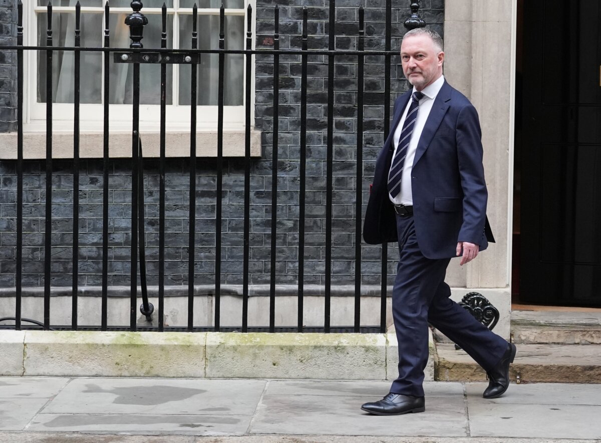 Housing Secretary Steve Reed leaves after attending a Cabinet meeting in Downing Street, London, on Jan. 20, 2026. (Gareth Fuller/PA Wire)