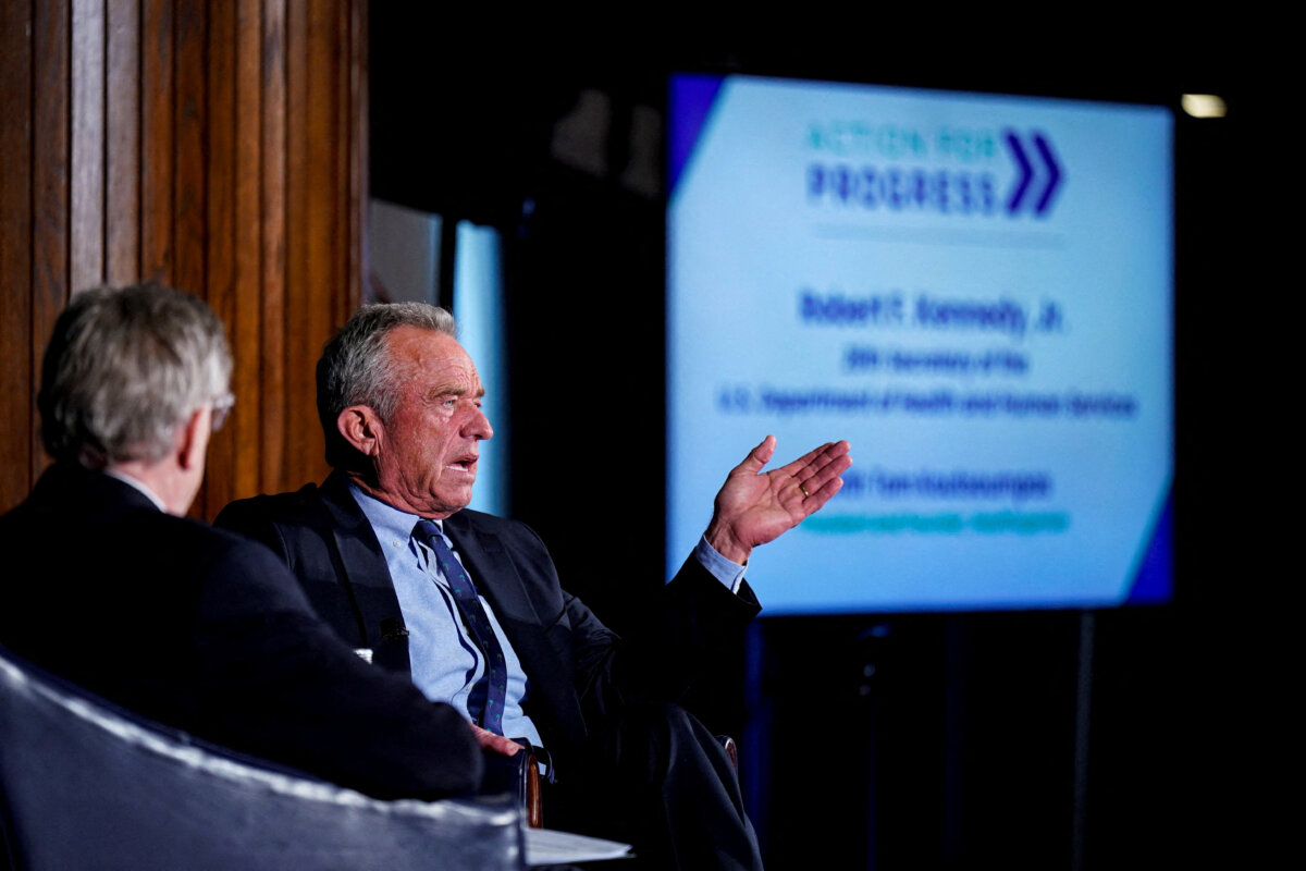 Health Secretary Robert F. Kennedy Jr. speaks in Washington on Feb. 2, 2026. (Al Drago/Reuters)