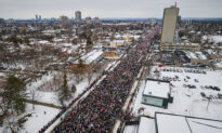 Massive Crowds March in Toronto Rally in Support of Iran Protests