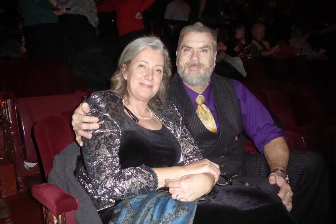 Andrew and Michelle Rollison attend Shen Yun Performing Arts at the Providence Performing Arts Center on Feb. 14, 2026. (Frank Liang/The Epoch Times)