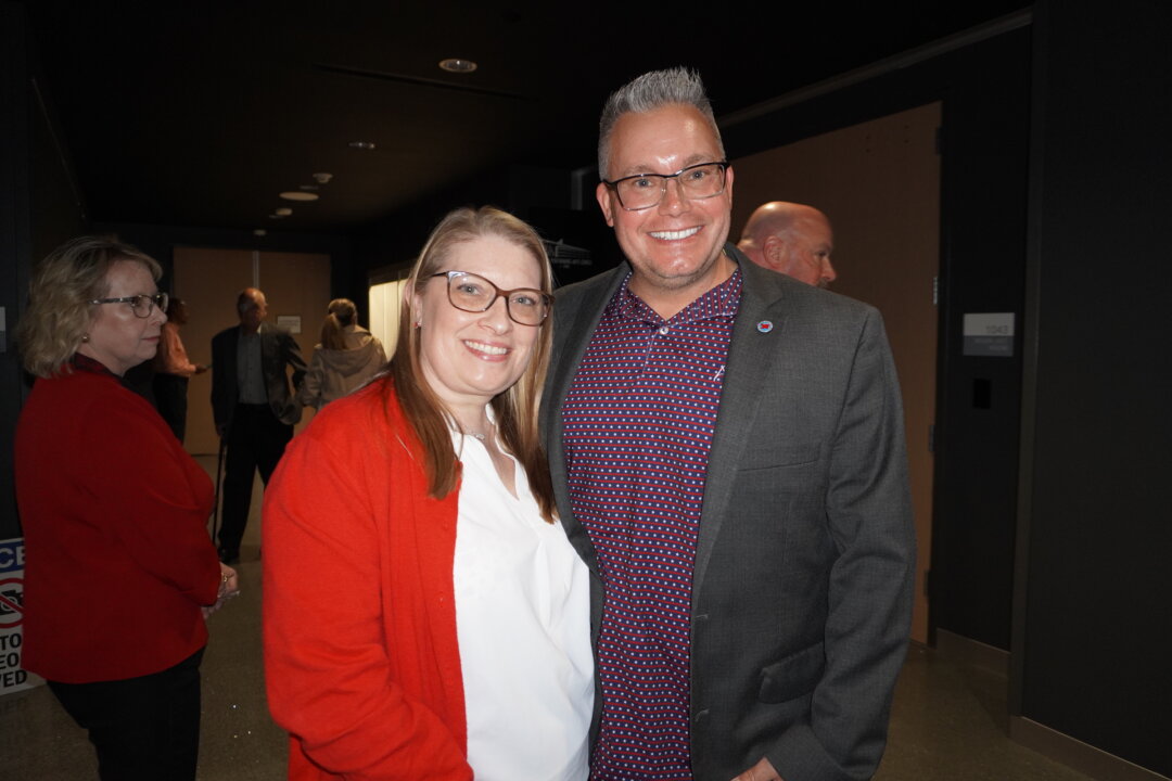 Col. Chris Masson and his wife Brandi attended Shen Yun Performing Arts at the CFISD Visual and Performing Arts Center in Cypress, Texas on Feb. 14, 2026. (Sherry Dong/Epoch Times)