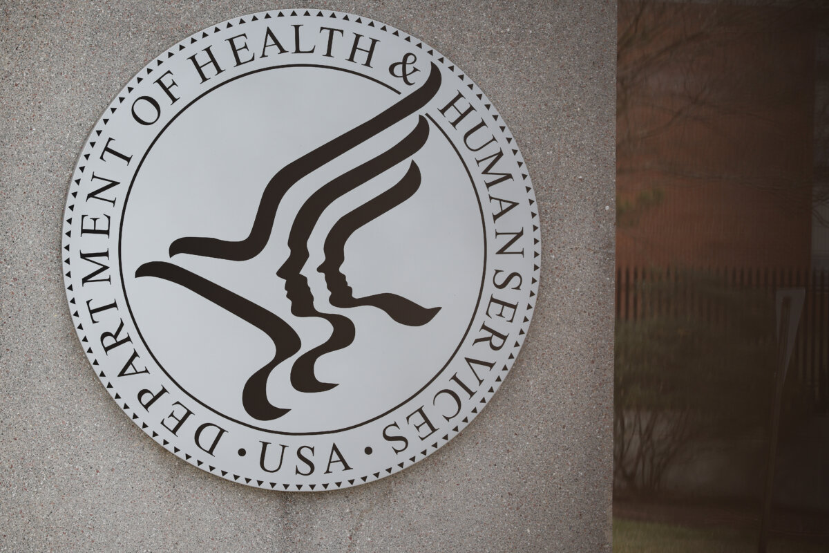 A sign in front of the Centers for Medicare and Medicaid Services building in Woodlawn, Md., on March 19, 2025. (Kayla Bartkowski/Getty Images)