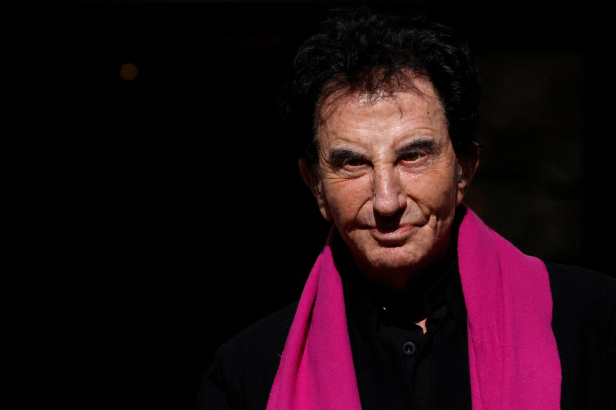 Jack Lang leaves after the funeral service for the late Tunisian-born Italian cinema star Claudia Cardinale at the Church of Saint‑Roch in Paris on Sept. 30, 2025. (Stephanie Lecocq/Reuters)