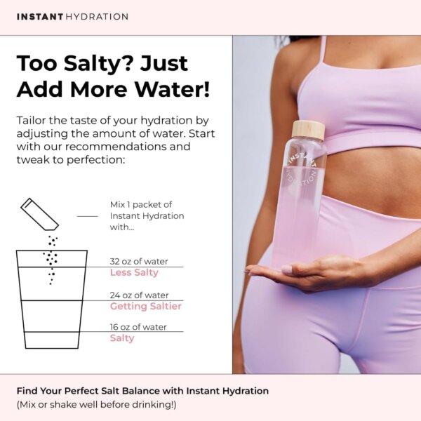 Instant Hydration delivers a cleaner formula with zero sugar, no artificial color dyes, and no chemicals or harsh processing.