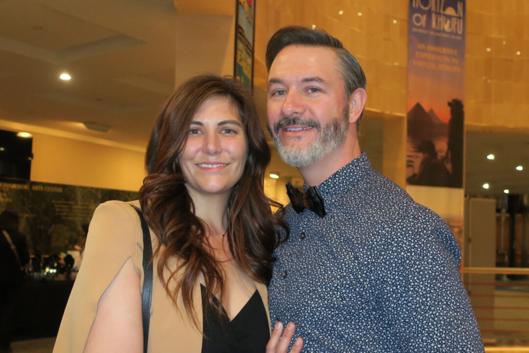 Lori Lou and Andrew Ward enjoyed Shen Yun's evening show at the Belk Theater at Blumenthal Performing Arts Center on Feb. 20, 2026. (Maggie Xie/The Epoch Times)