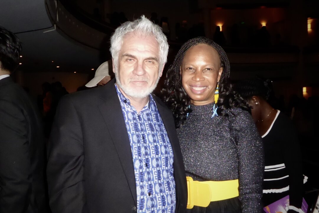Terry Hudson and Kurma Murrain attend Shen Yun at the Belk Theater at Blumenthal Performing Arts Center, on Feb. 20, 2026. (Frank Liang/The Epoch Times)