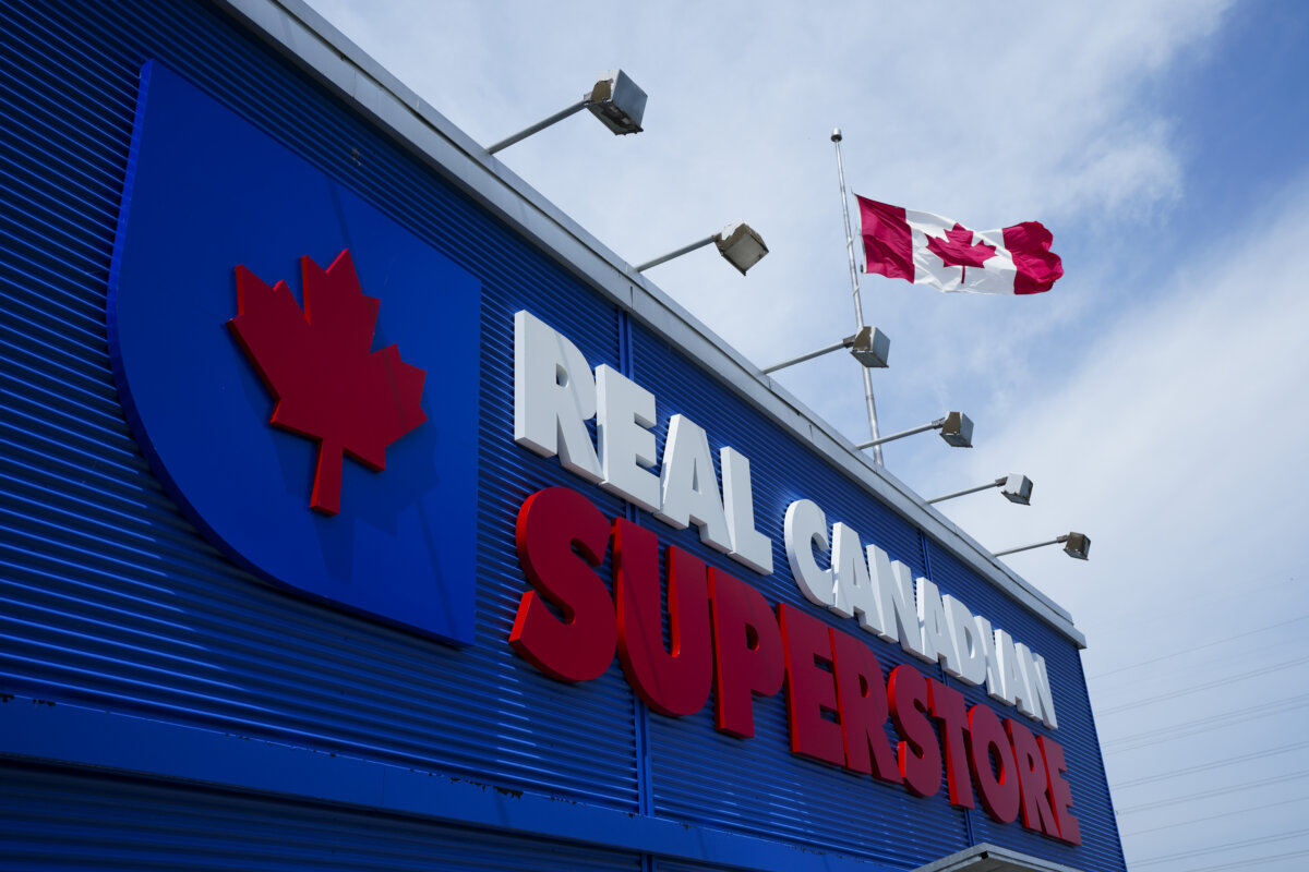 Real Canadian Superstore signage is pictured in Ottawa on June 25, 2024. (The Canadian Press/Sean Kilpatrick)