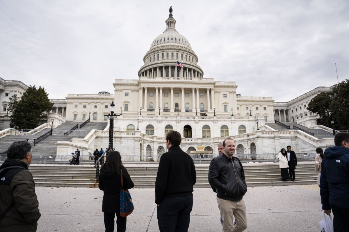The U.S. Capitol on Feb. 21, 2026. (Madalina Kilroy/The Epoch Times)