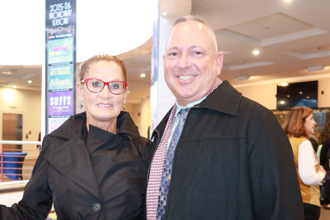 Marty and Lee Gorka enjoyed Shen Yun's matinee at the Blumenthal Performing Arts Center on Feb. 22, 2026. (Nancy Bao/The Epoch Times)