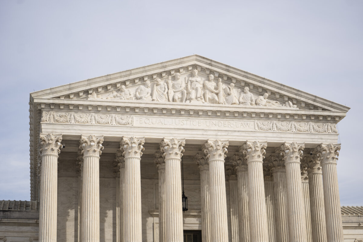 The Supreme Court in Washington on Feb. 17, 2026. (Madalina Kilroy/The Epoch Times)