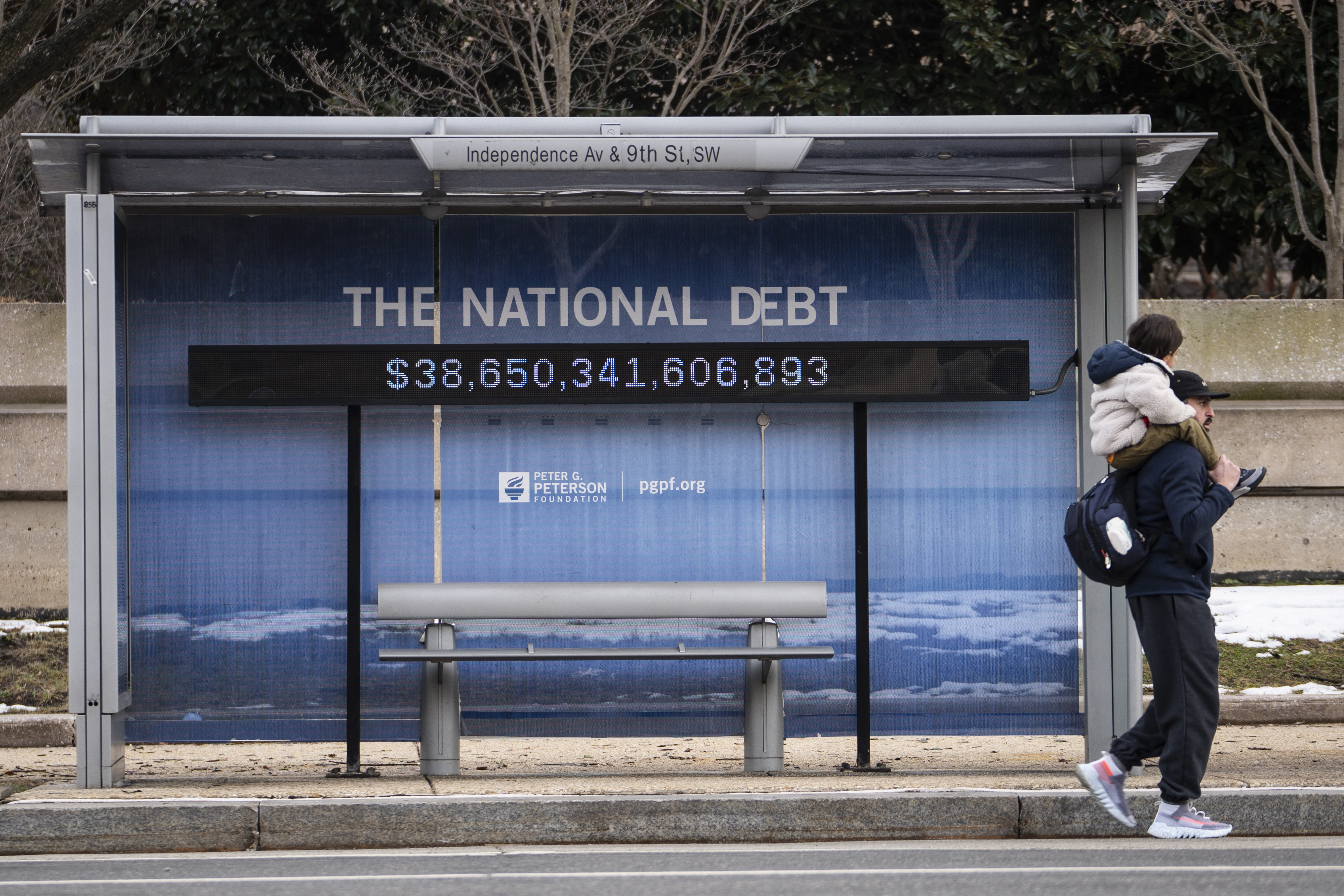 National debt, national debt clock, 38 trillion dollars, $38 trillion national debt, economy