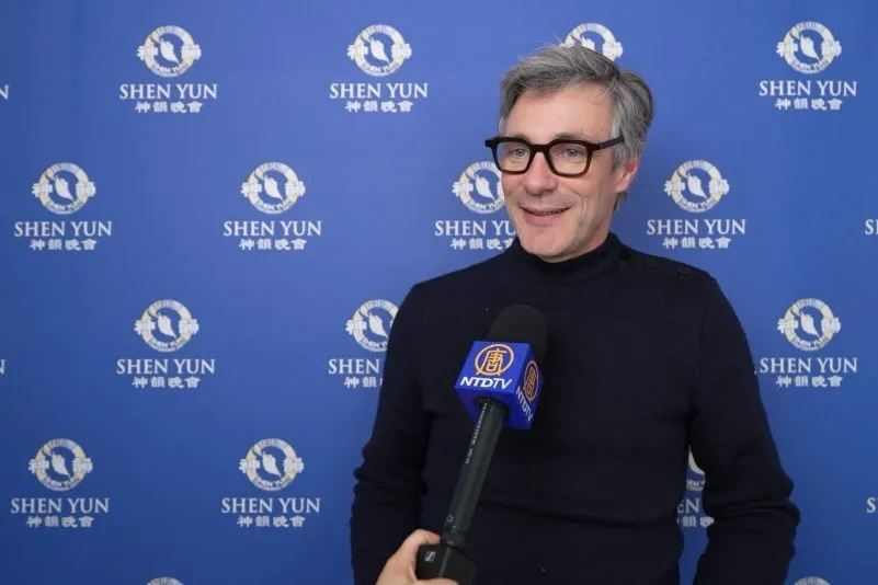 Charles Oger, a lawyer, came with his family to see Shen Yun in Nantes on Feb. 21, 2026. (NTD)