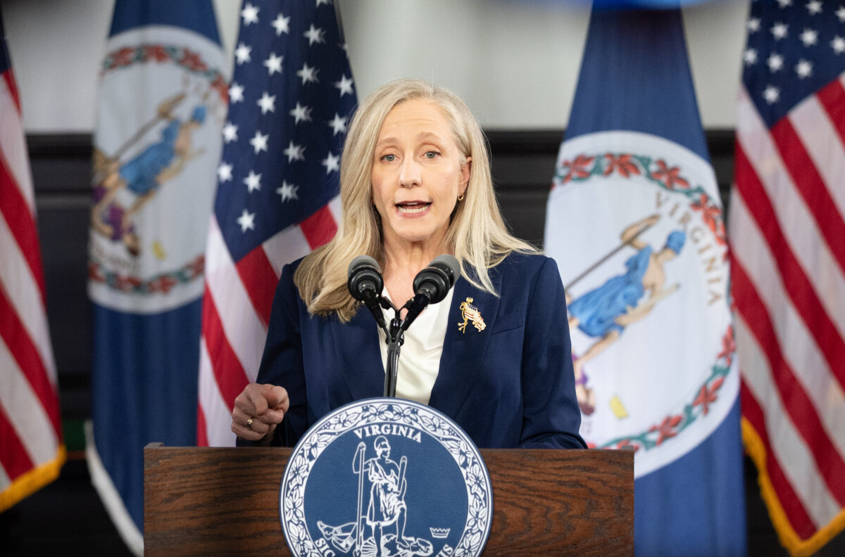 Virginia Gov. Abigail Spanberger delivers the Democratic response to President Donald Trump’s State of the Union address in Williamsburg, Va., on Feb. 24, 2026. (Mike Kropf/Getty Images)